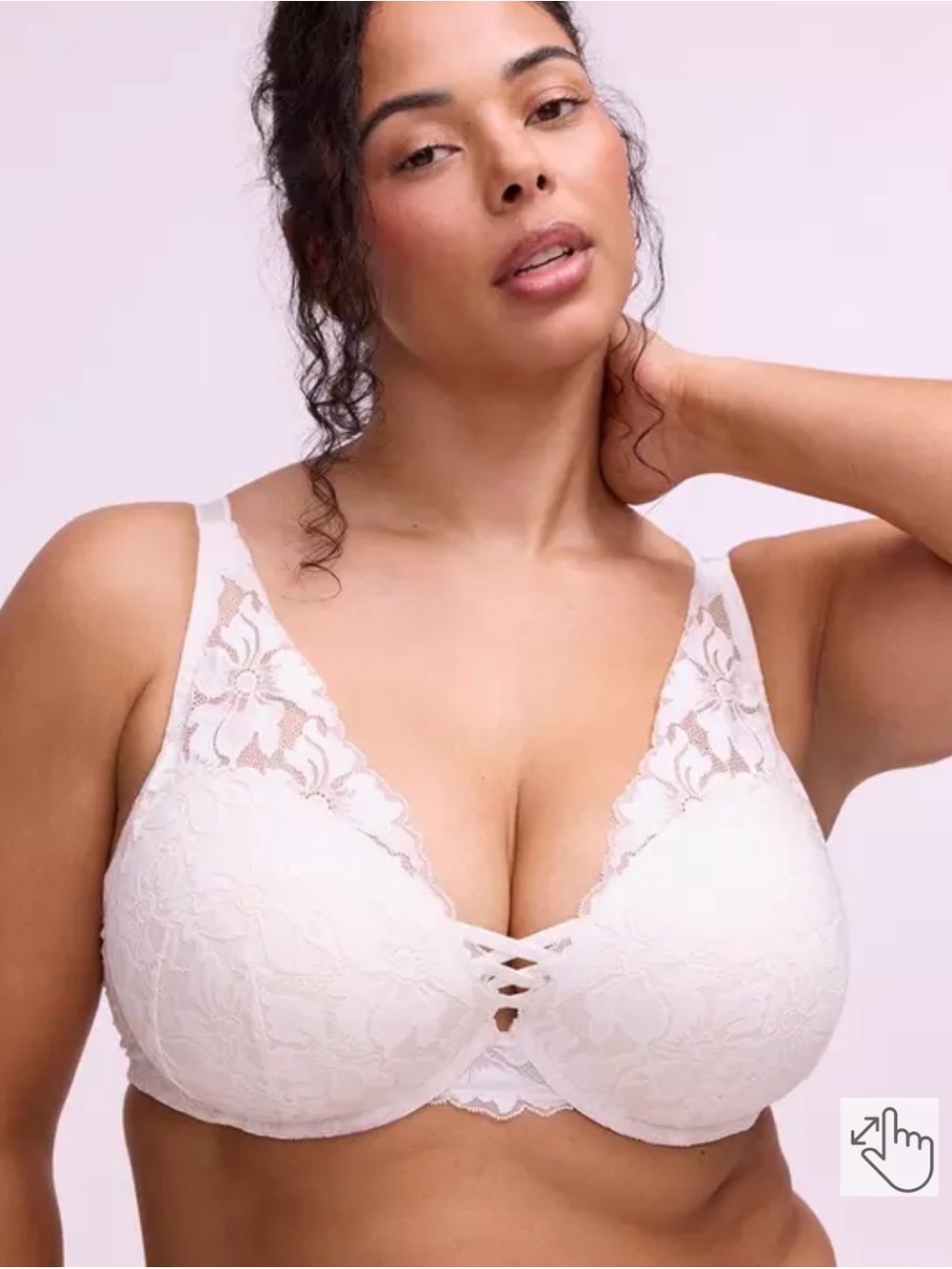 Lace Underwire Bra in White — Supportive Women's Intimates